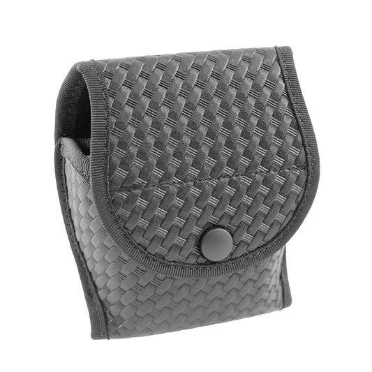 HANDCUFF CASE DOUBLE WITH FLAP " BASKETWEAVE"