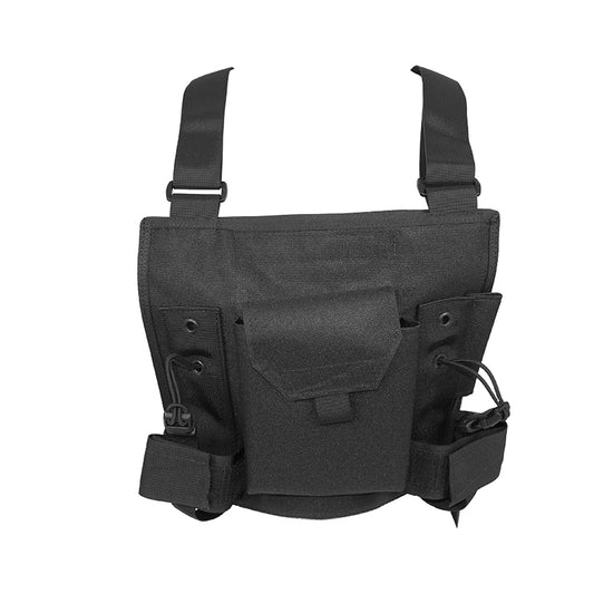 CHEST HARNESS FOR 2 RADIO'S 1 FRONT POCKET + MAP POCKET