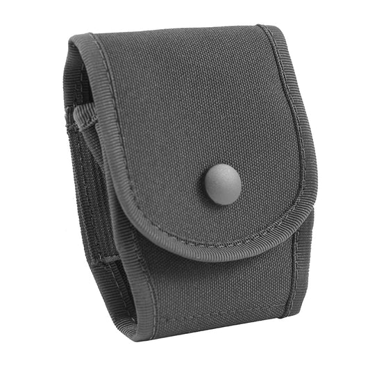 MOLLE LOC-STICK COMPACT HANDCUFF POUCH W/ VELCRO FLAP AND SNAP CLOSURE