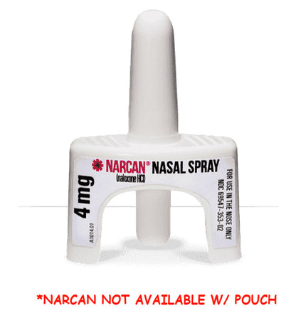 NARCAN Pouch  Open belt loop and side release front clip will fit two 4mg blister pk.s of Nasel Spray