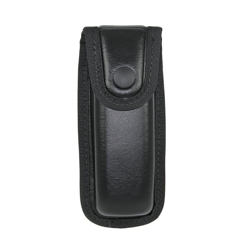 MOLDED MAN MADE LEATHER W/ ENGINEERED TOP LAYER POUCH FOR SINGLE MAG 9MM SIG W/ CLOSED BELT LOOP