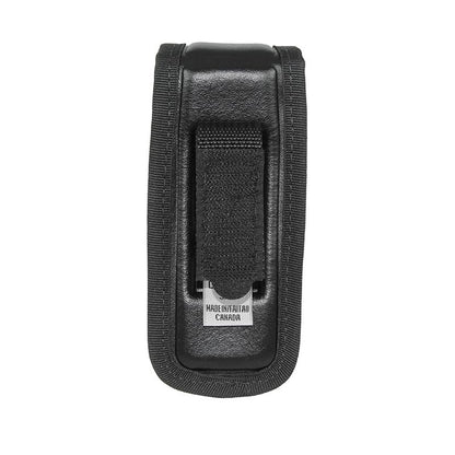 MOLDED MAN MADE LEATHER W/ ENGINEERED TOP LAYER POUCH FOR SINGLE MAG 9MM SIG W/ OPEN BELT LOOP